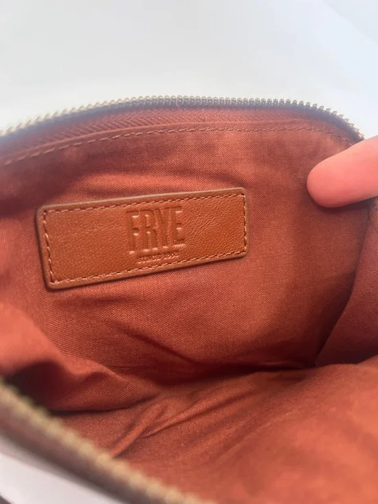 Brown Leather Wristlet Crossbody Bag - Unbranded - Picture 4 of 4